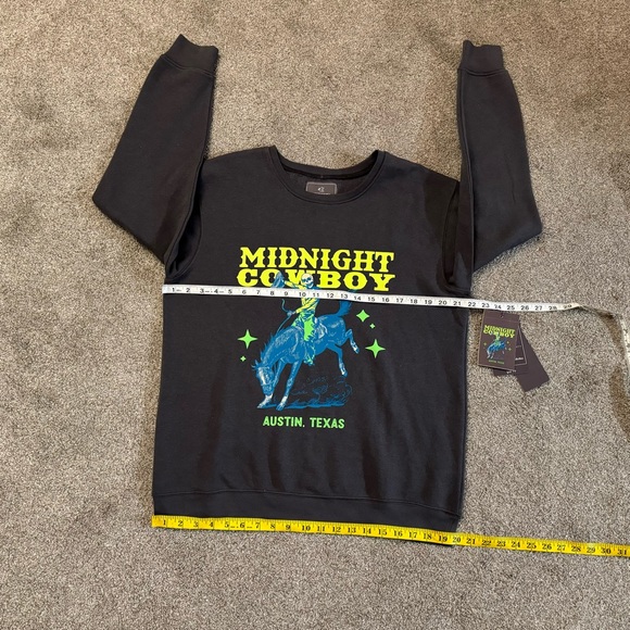 Love For Humanity Couture Ultra Fleece size M Midnight Cowboy Sweater unisex - Picture 3 of 11